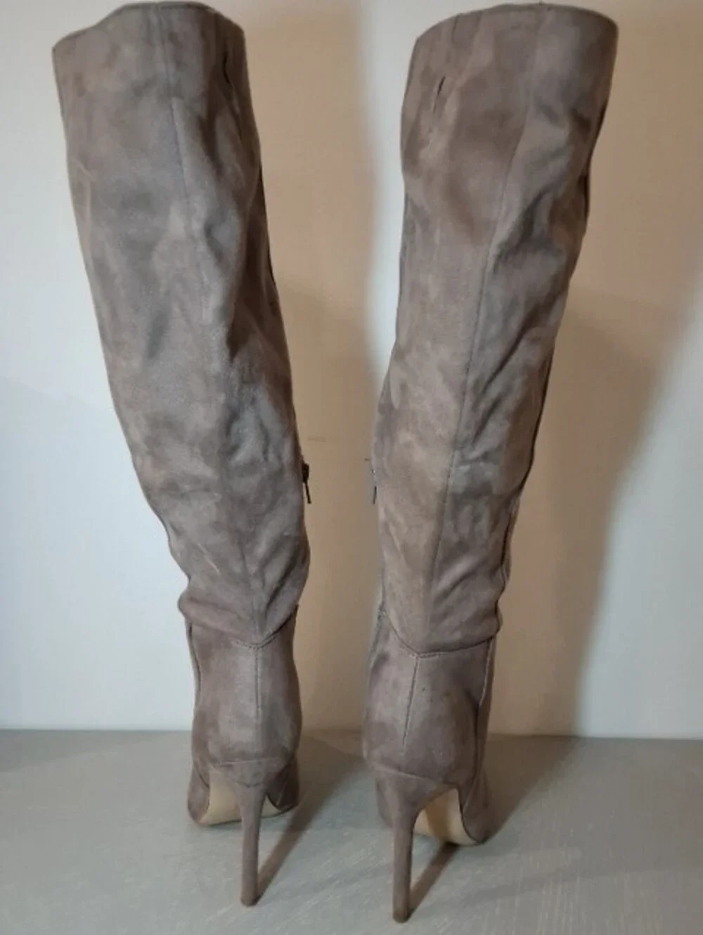 Charles By Charles David DAYA Taupe Knee High Boots 8.5 w/Box
